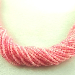 Jade balls facetted 2mm Bright Pink cord approx. 40cm