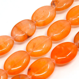 Jadeit Pomarańczowy Owal 13x18 mm