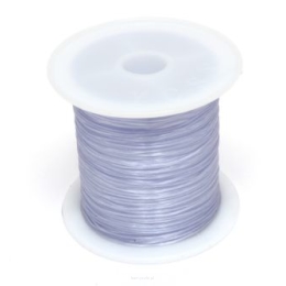 Jewellery Silicone Rubber 0.5mm bright lavender Spool 15 meters