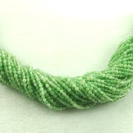 Jade balls facetted 2mm Pastel Green cord approx. 40cm