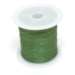Jewellery Silicone Rubber 0.5mm dark green Spool 15 meters