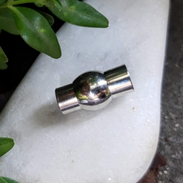 Magnetverschluss 11 / 6mm Loch 2mm dark silver
