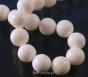 Pastel jade balls 12mm White Cord 33pcs