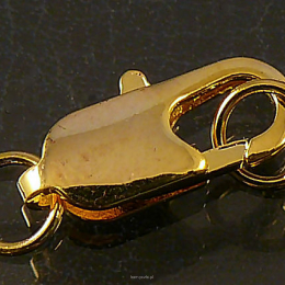 Carabiner clasp 14mm gold color
