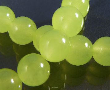 Pastel Jadekugeln 12mm Grüne Oliven Schnur 33pcs