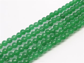 Jade Balls 4.5mm Dark Green Rope 38cm
