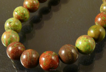Watercolor Jasper 8mm balls Cord 40cm