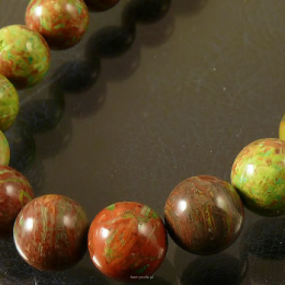 Watercolor Jasper 8mm balls Cord 40cm