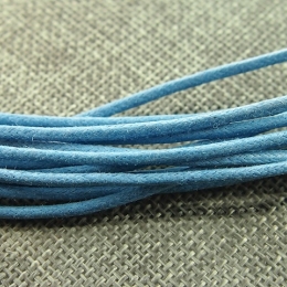 Sznurek Woskowany 2mm Niebieski 100cm 