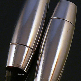 Magnetic clasp 24mm hole cigar 4.5m dark silver