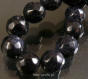 Cairo night facetted 18mm balls 22pcs
