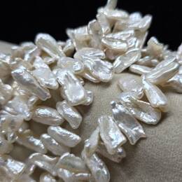 Perła Naturalna Biała Keshi 19x8x3 mm 