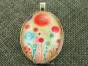 Resin Cabochone in cast with a three dimensional effect, size 50x32mm. 