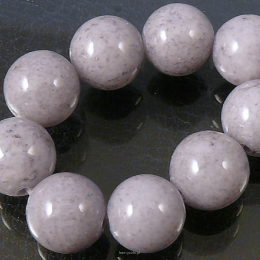 Jade 14mm balls, milky blue Cord 28pcs