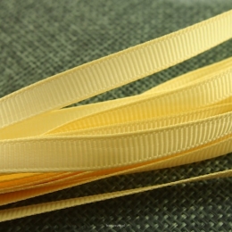 Tasiemka ozdobna płaska 6mm Jasna Żółta 90cm