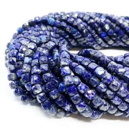 Lapis Lazuli Kostka Fasetowana 5x5 mm