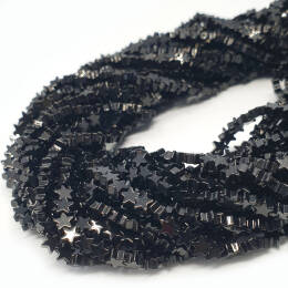 Hematyt Czarny Gwiazdka 4 mm Sznur 40cm