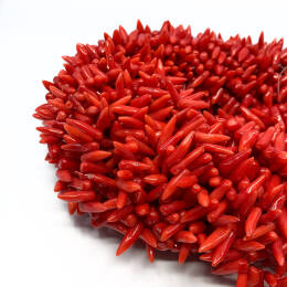 Koral Naturalny Zęby Czerwony 6x13 mm