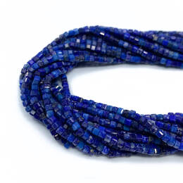 Lapis Lazuli Kostka Fasetowana 2x2 mm