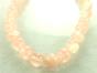 Semitransparent jade beads 12mm Apricot cord 40cm