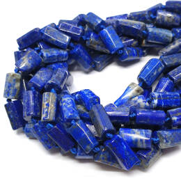 Lapis Lazuli Słupek Gładki 7-8x11-13 mm - Sznur 40cm