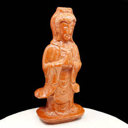 Rzeźba, Bogini Quan Yin, Piasek Pustyni, ok  99/42/27 mm