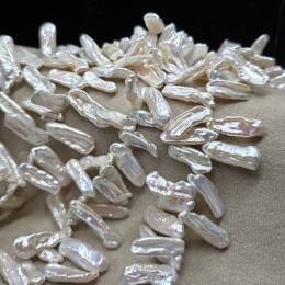 Perła Naturalna Biała Keshi 20x7x4 mm 
