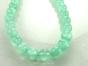 Semitransparent jade beads 12mm Turquoise cord 40cm