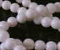 Pastel jade beads 8mm White cord 40cm