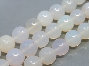 Chalcedon Weiße Bälle 12mm, 33 Stück